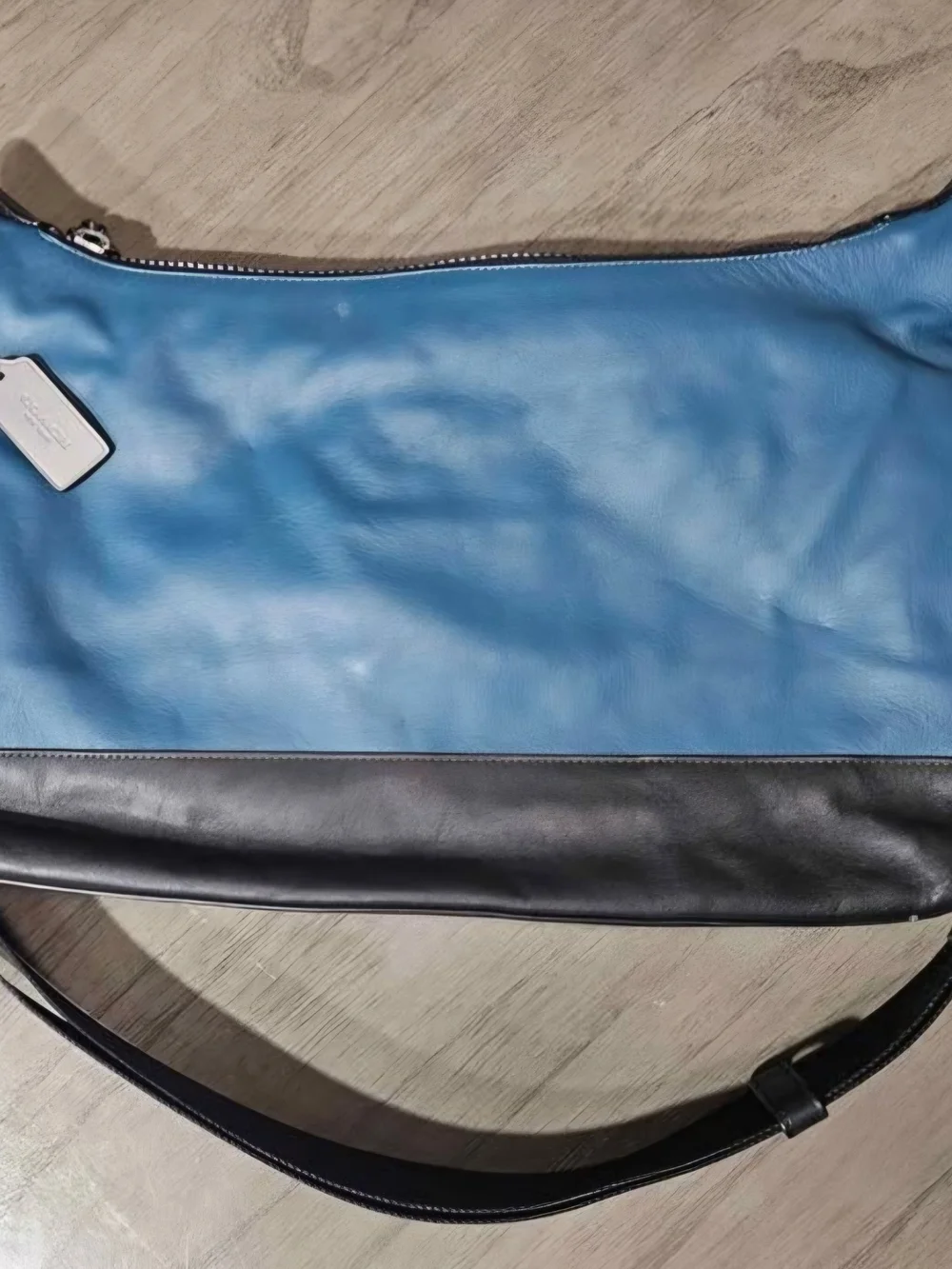 Coach Teal and Black Shoulder Bag